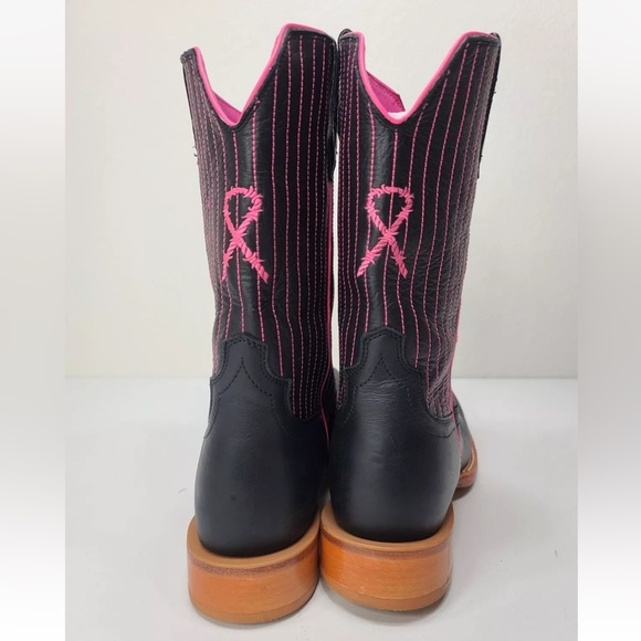 TWISTED X "Tough Enough To Wear Pink" Cowboy Boots Breast Cancer Size 13 D Mens - Picture 4 of 10